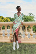 Birds Tree Long Sleeve Maxi Dress