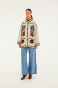 Lunar Boho Buttoned Fleece Coat