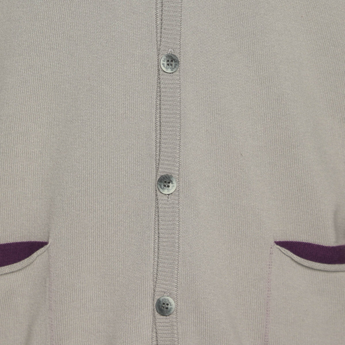 Roberto Cavalli Tri Color Rib Knit Cardigan