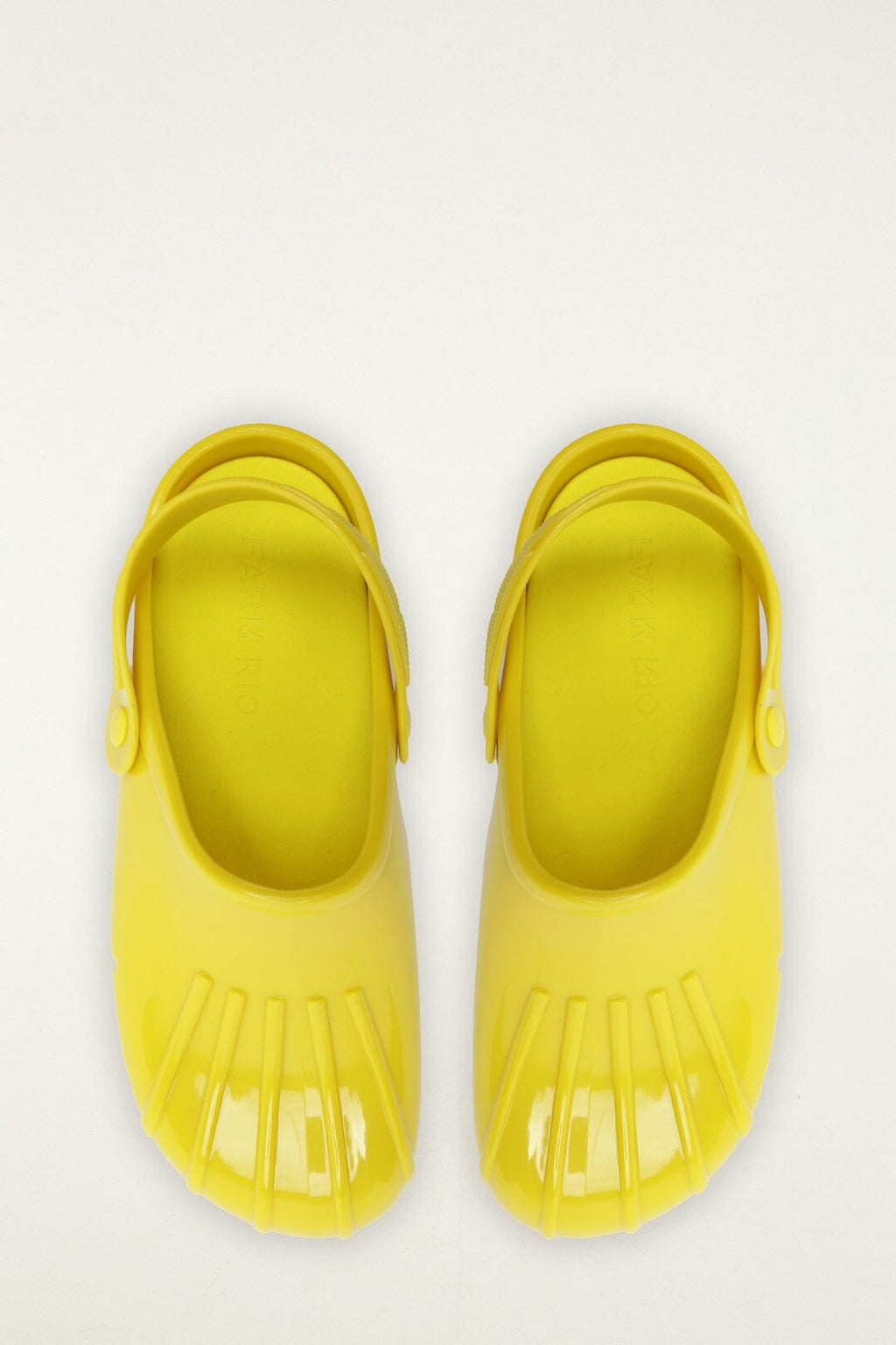 Yellow Monstera Slingback Rain Clog
