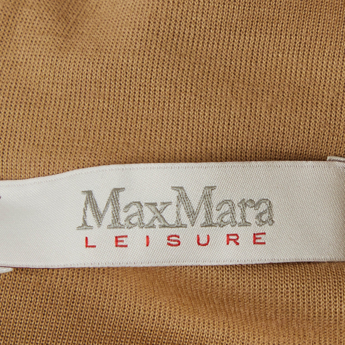 Max Mara Leisure Beige Jersey Long Sleeve Knitwear