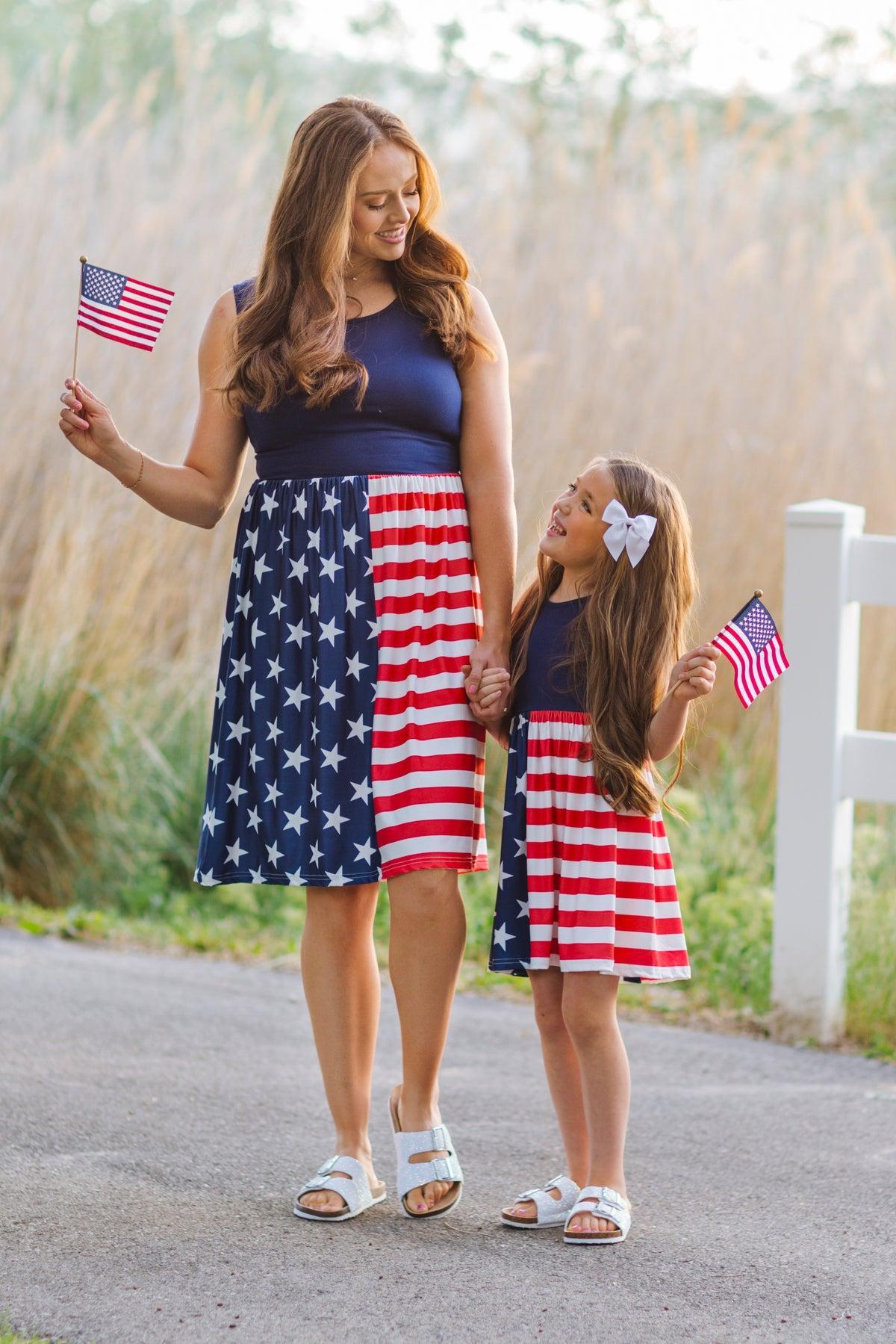 Mom & Me - American Flag Dress
