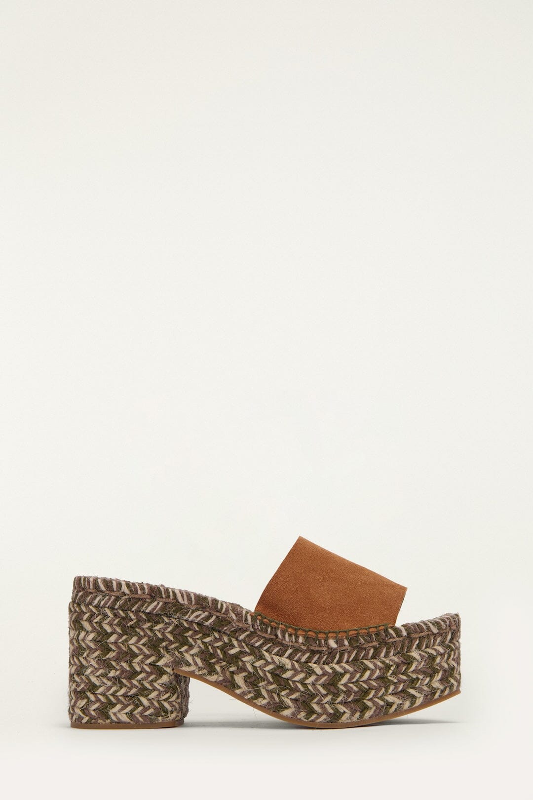 Brown Platform Espadrille Sandal