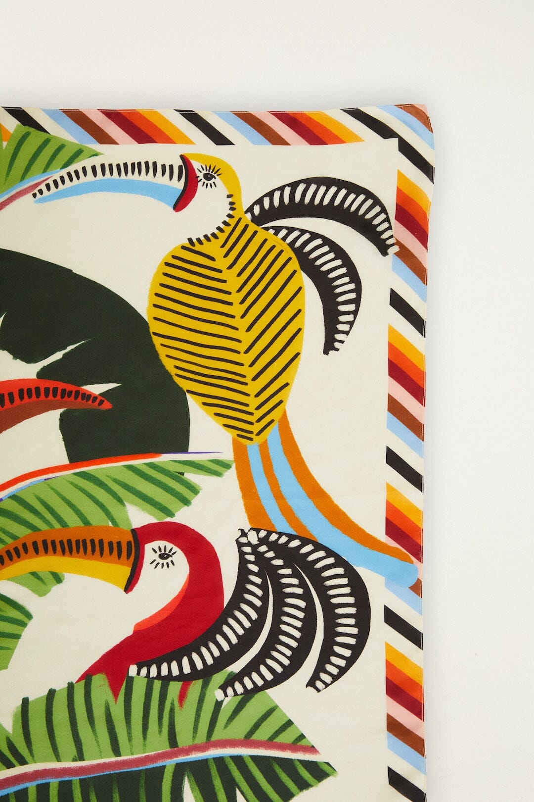 Toucan With Foliage Scarf