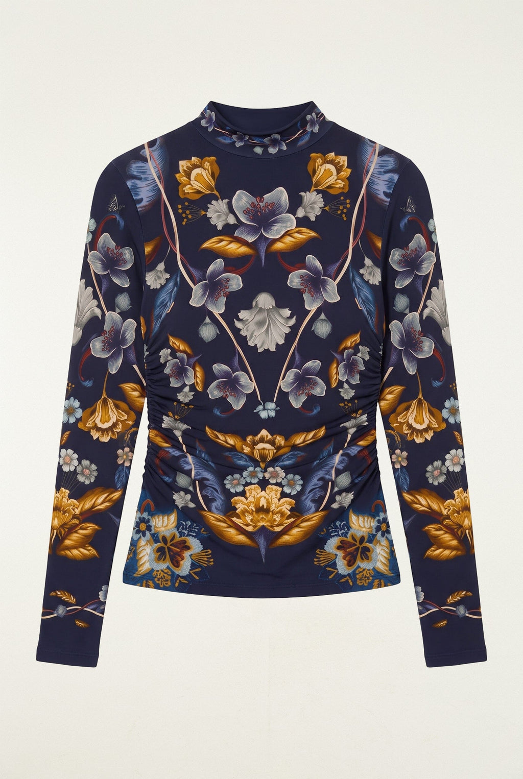 Golden Nature Long Sleeve Jersey Blouse