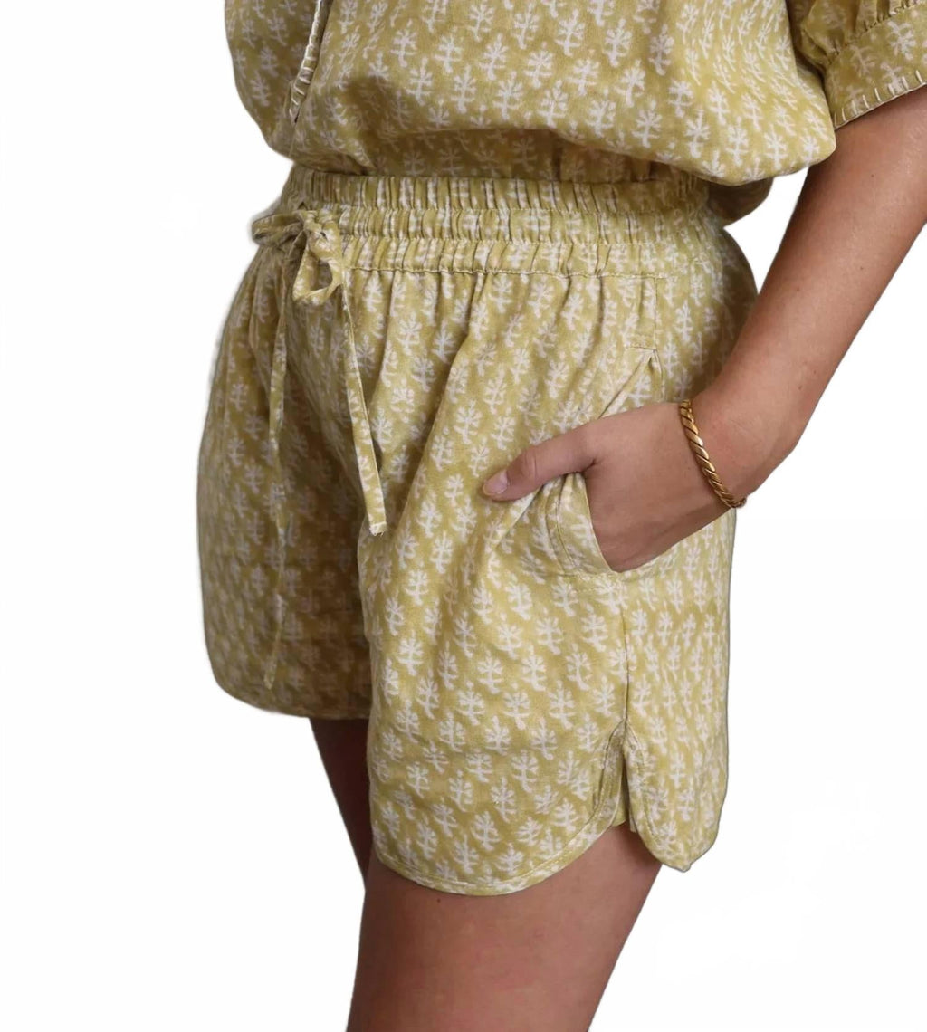 Aiden Shorts In Doe Blockprint
