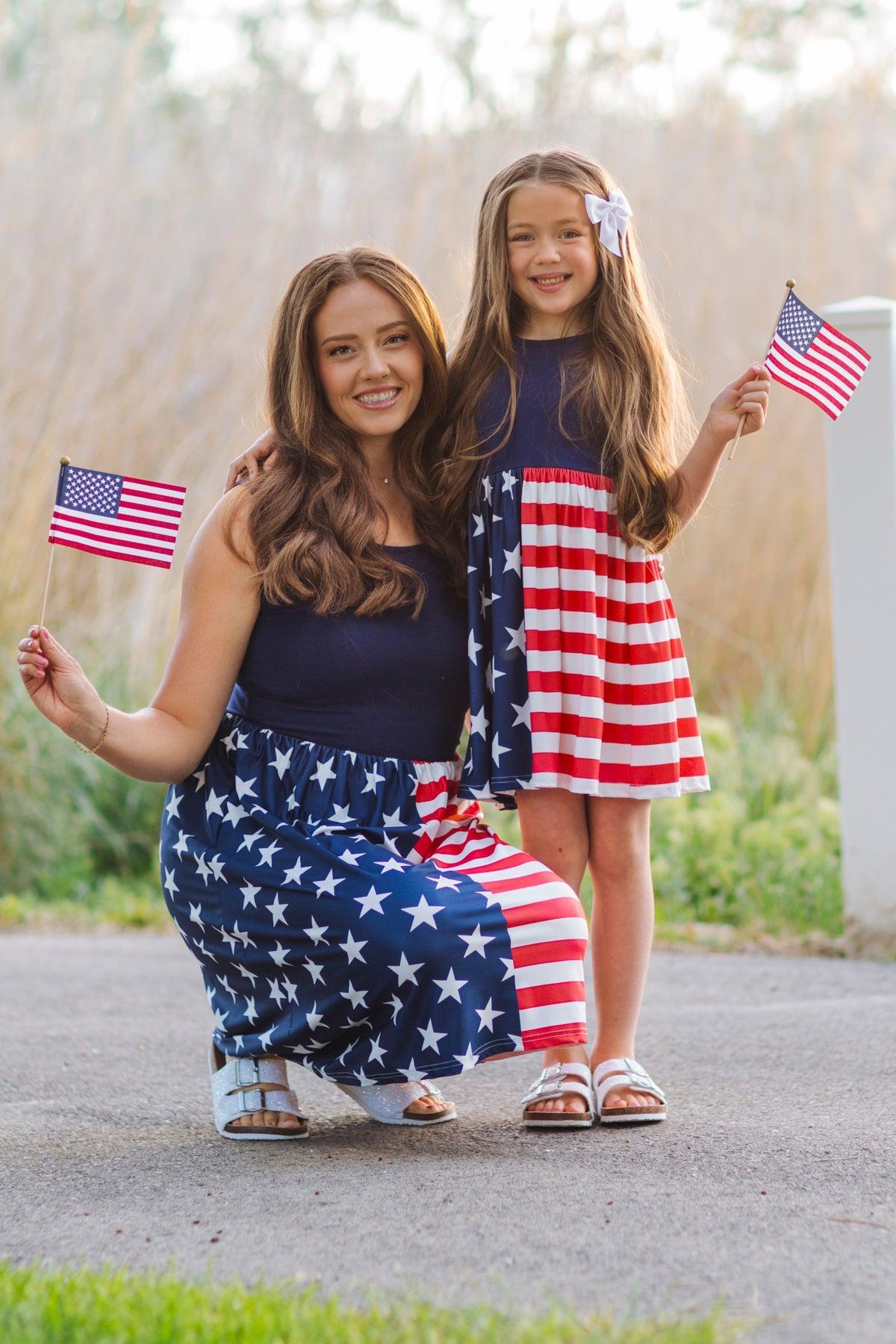 Mom & Me - American Flag Dress