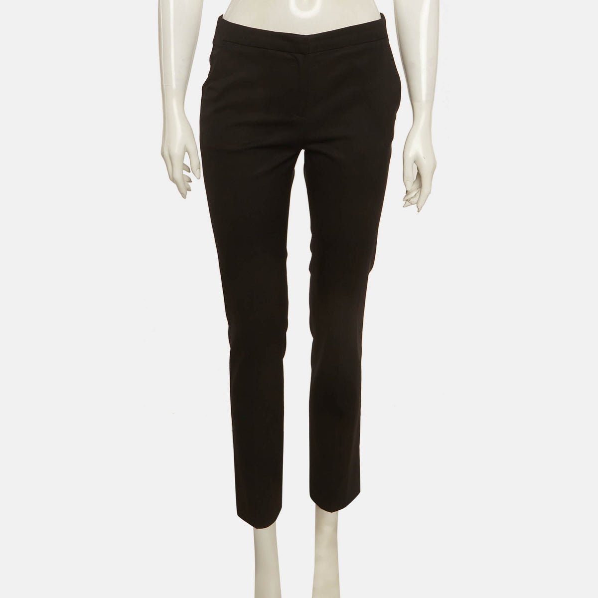 The Kooples Black Gabardine Straight Fit Trousers