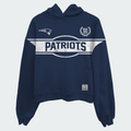 Patriots Oversized Cropped Hoodie