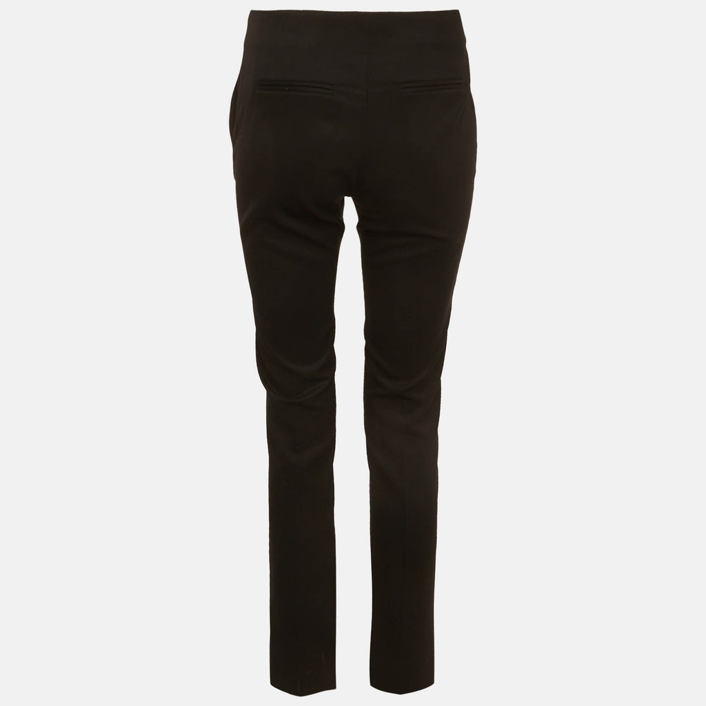 The Kooples Black Gabardine Straight Fit Trousers