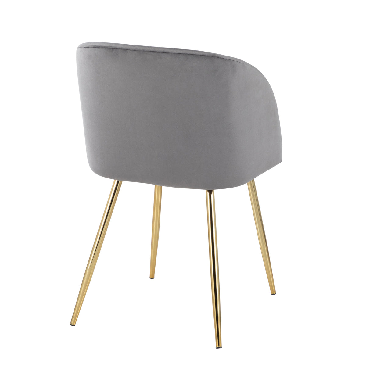 Modern Glam Seating Pair with Tailored Velvet Finish