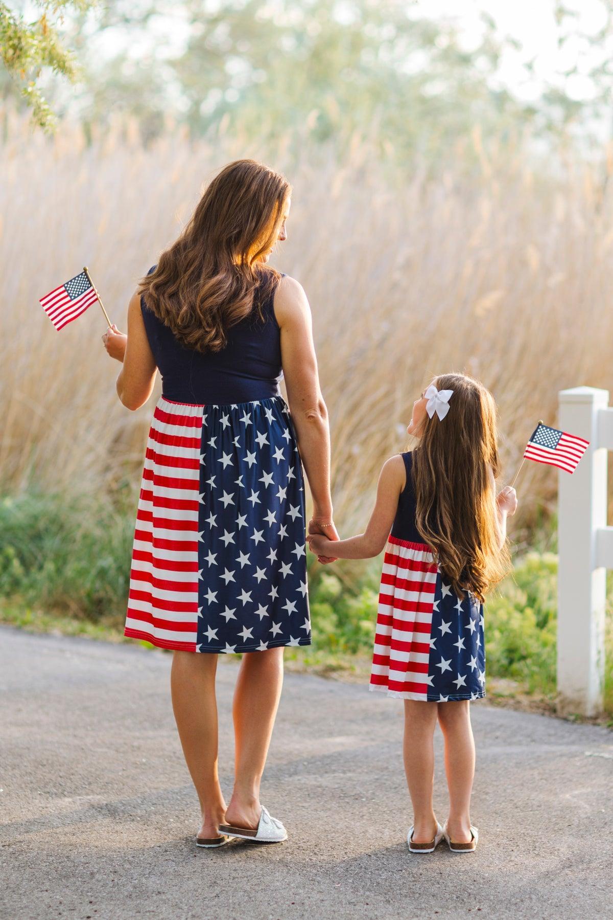 Mom & Me - American Flag Dress