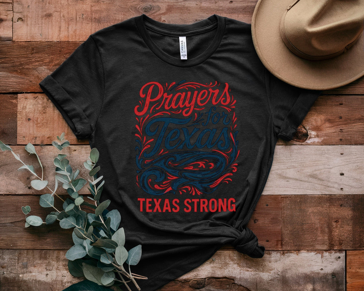 Retro Texas Strong God Bless Texas Print Sweatshirt