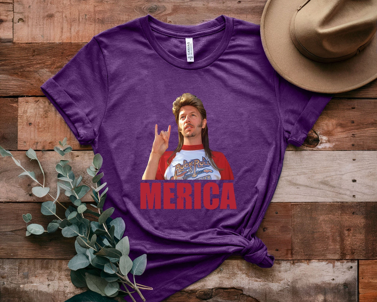 Joe Dirt Cartoon Print Short Sleeves