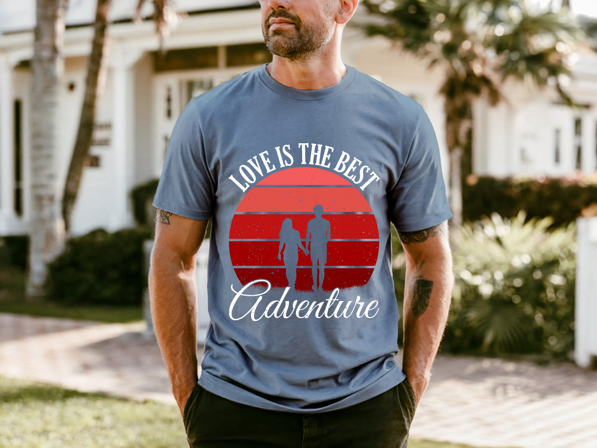 Couple On Vacation Summer Thin Printed Short Sleeves