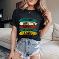 Couple On Vacation Women's Cotton Cartoon Short Sleeves