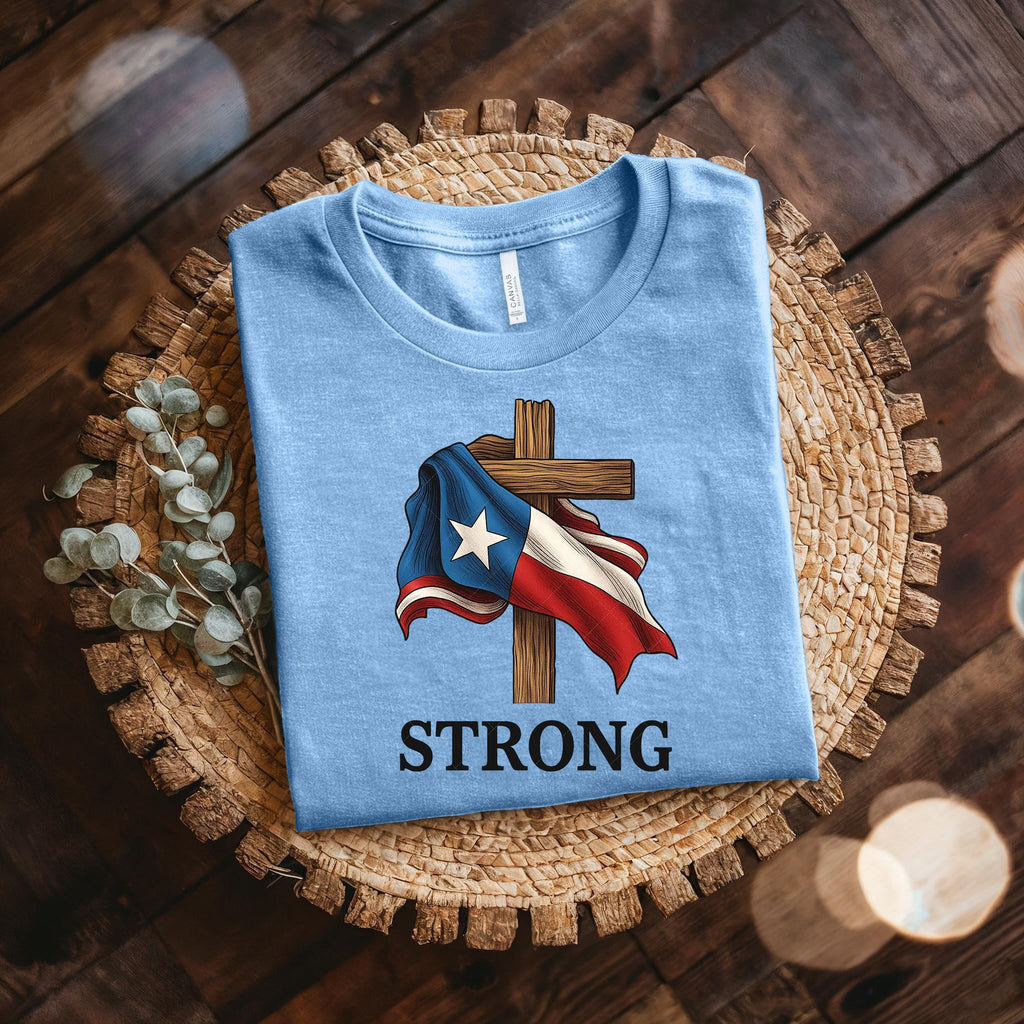 Retro Texas Strong God Bless Texas Print Sweatshirt