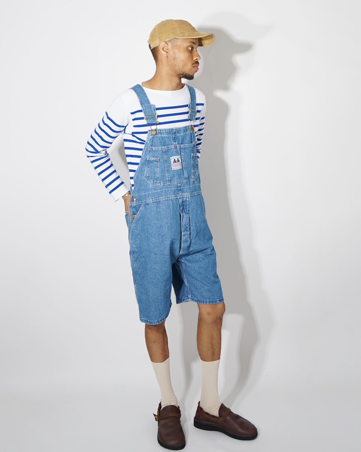 Bubba Brand Denim Shorts Overall