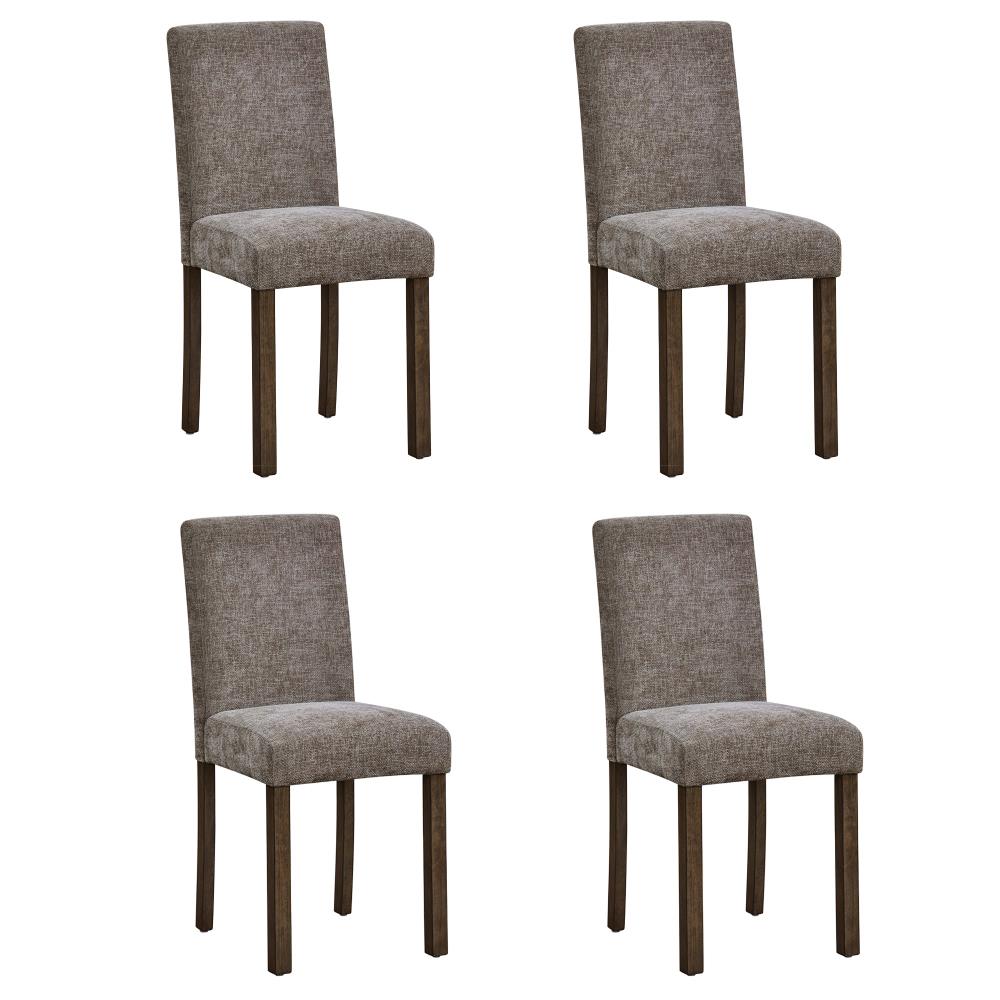 Upholstered Wooden Dining Chairs with Comfortable Seats for Home Interiors
