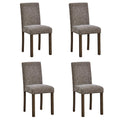 Upholstered Wooden Dining Chairs with Comfortable Seats for Home Interiors