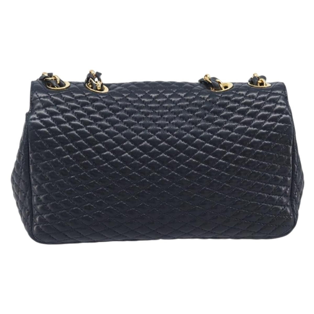 Bally Vintage Quilted Leather Leather Shoulder Bag Bag (Pre-Owned)