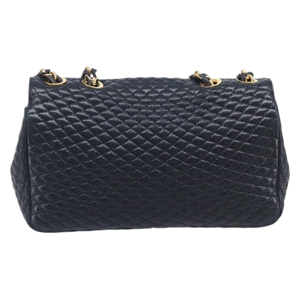 Bally Vintage Quilted Leather Leather Shoulder Bag Bag (Pre-Owned)