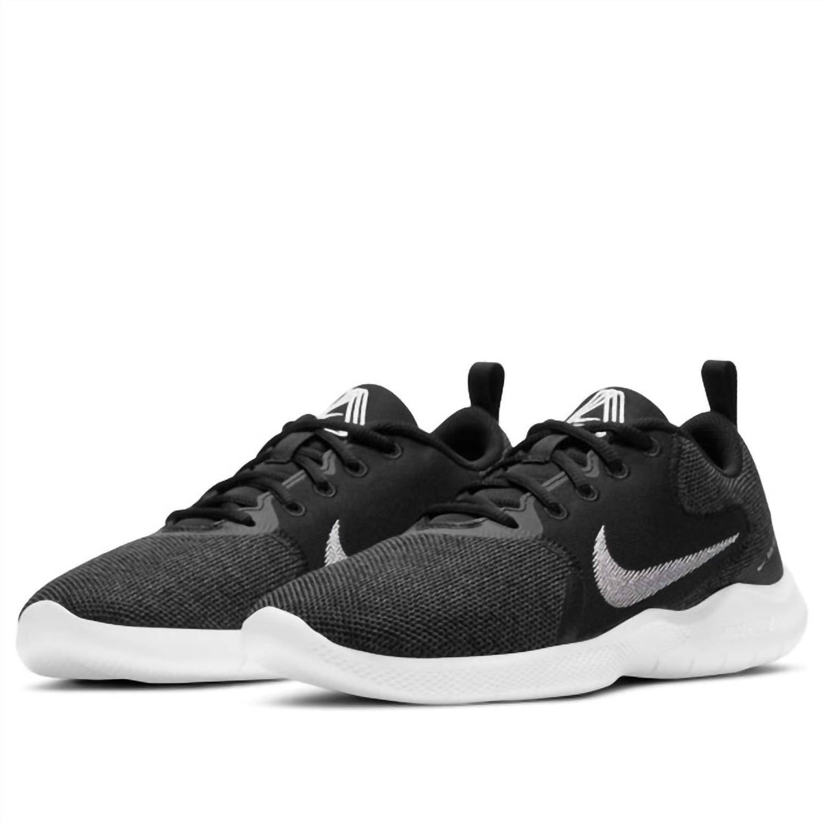 Women's Flex Experience Run 10 Sneakers In Black/white/dark Grey