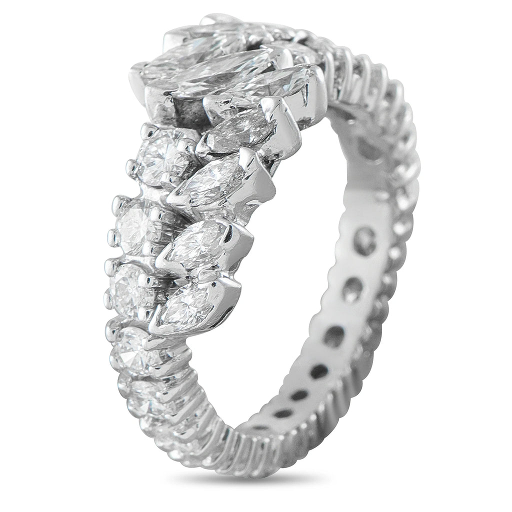 LB Exclusive 14K White Gold 2.20ct Diamond Ring MF06-080726