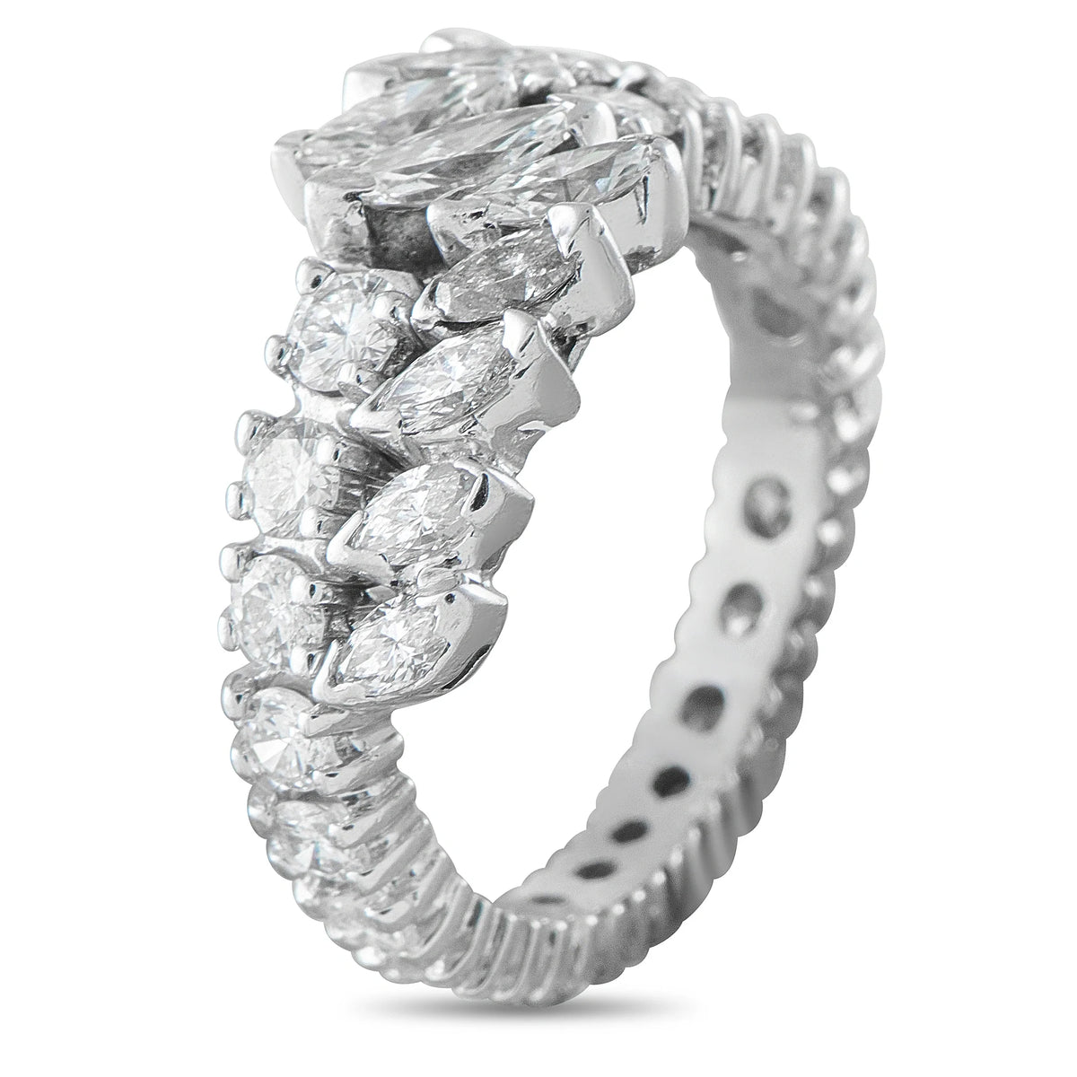 LB Exclusive 14K White Gold 2.20ct Diamond Ring MF06-080726