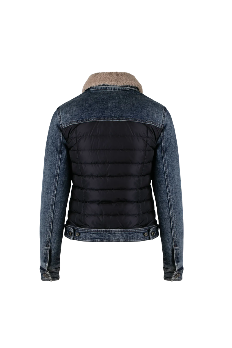 Moorer Petuniafur104D Jacket Denim