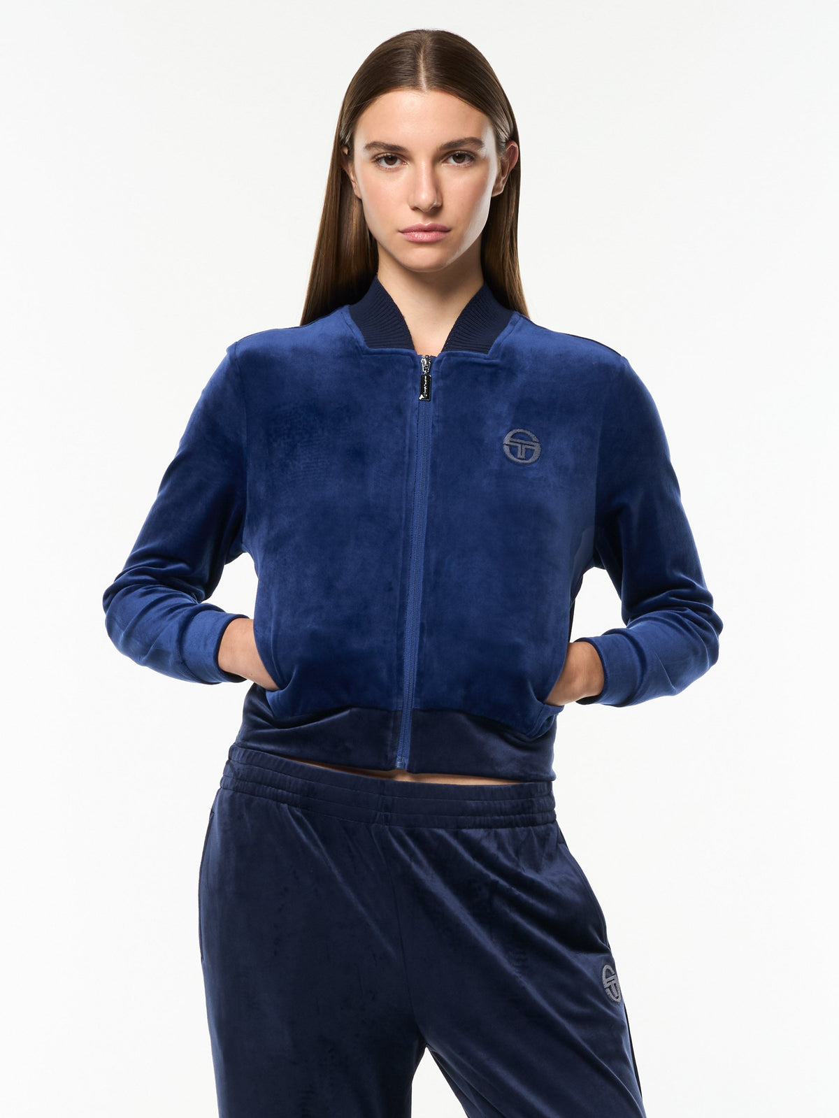 Dalia Velour Track Jacket
