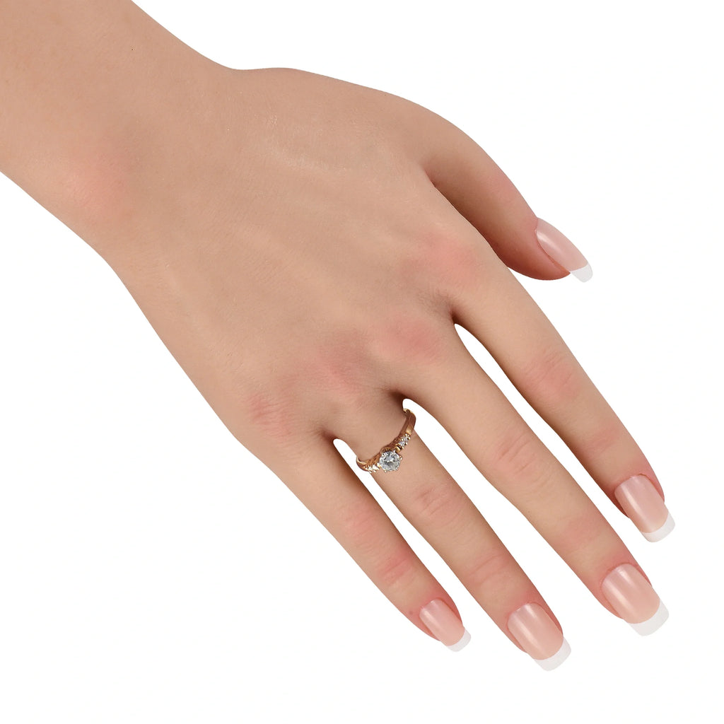 LB Exclusive 14K Yellow Gold 0.58ct Diamond Ring MF11-070226