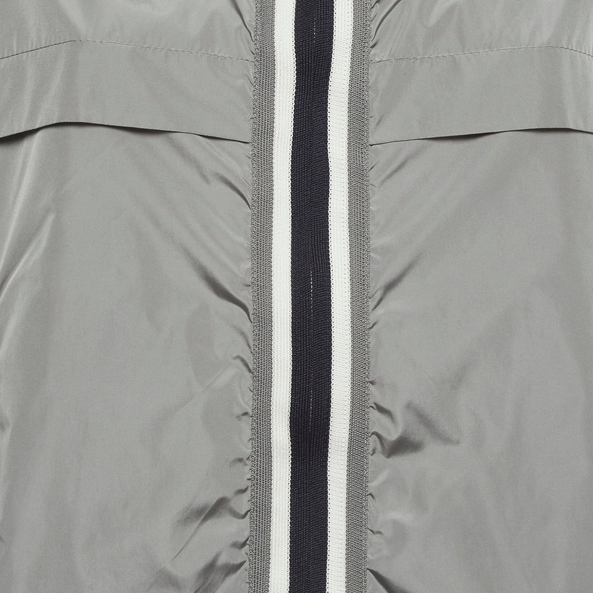 Moncler Grey Nylon Zip Up Windbreaker