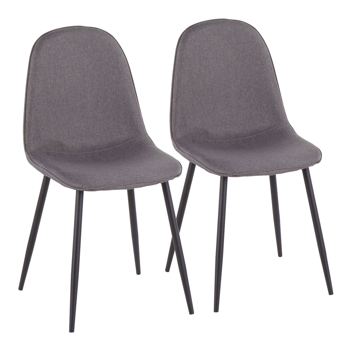 Modern Fabric Accent Chairs Set of 2