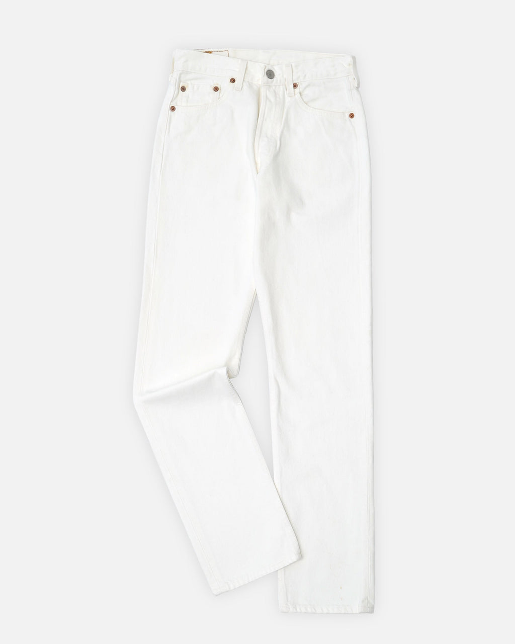 501 Straight Fit White Denim Pants / size: 27