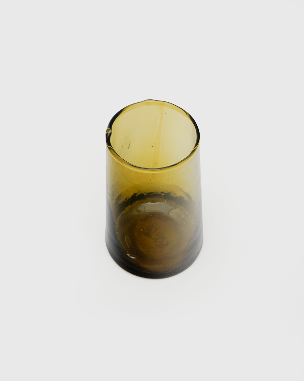 Moroccan Cone Glass / Amber