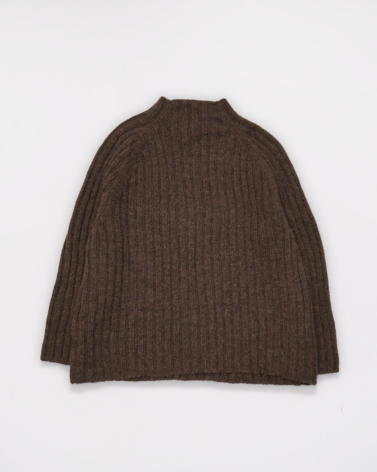 Mock Neck Rib Sweater