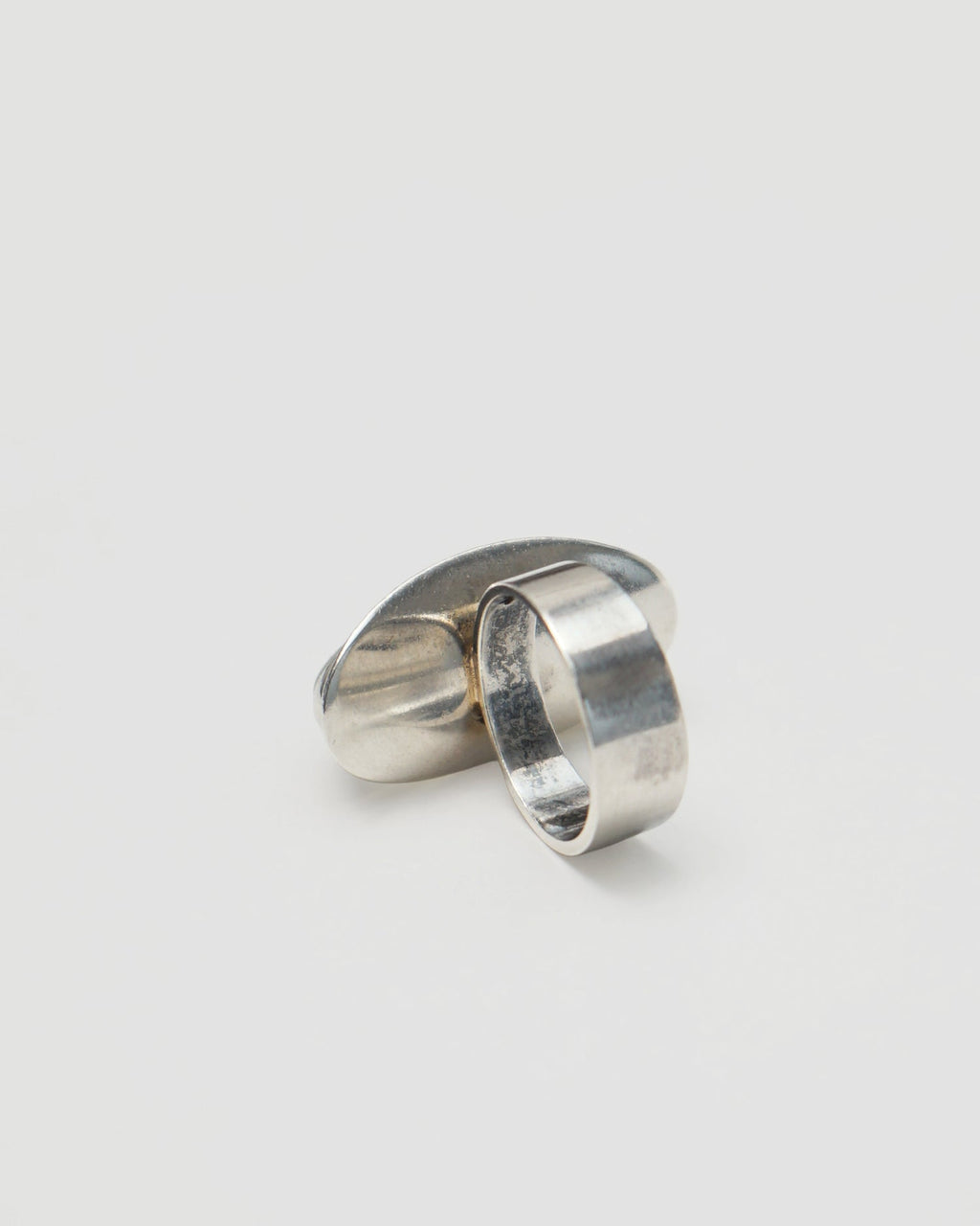Silver Ring w/ Agate / Size : 6