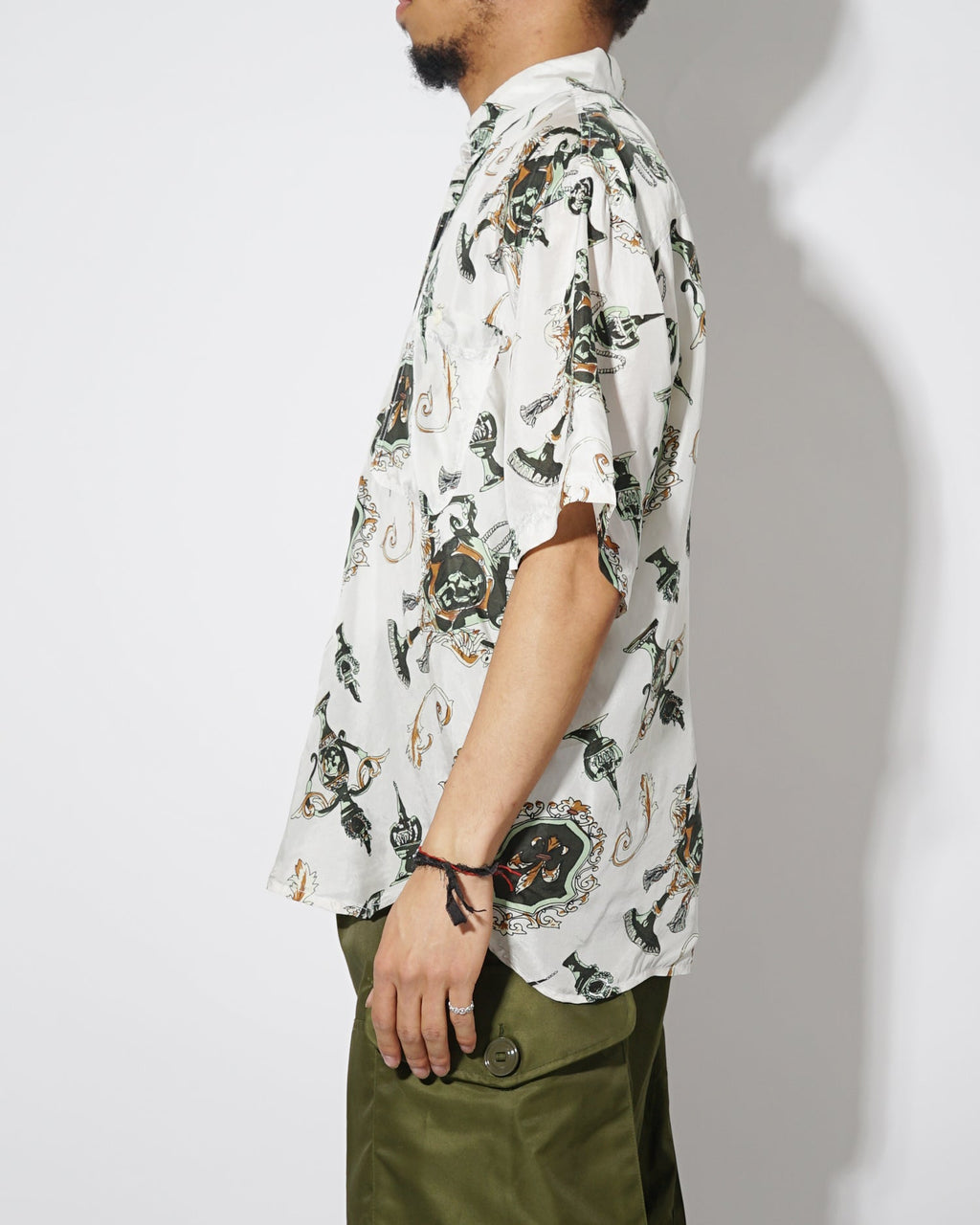 Silk Shirt Short Sleeve / Pattern F