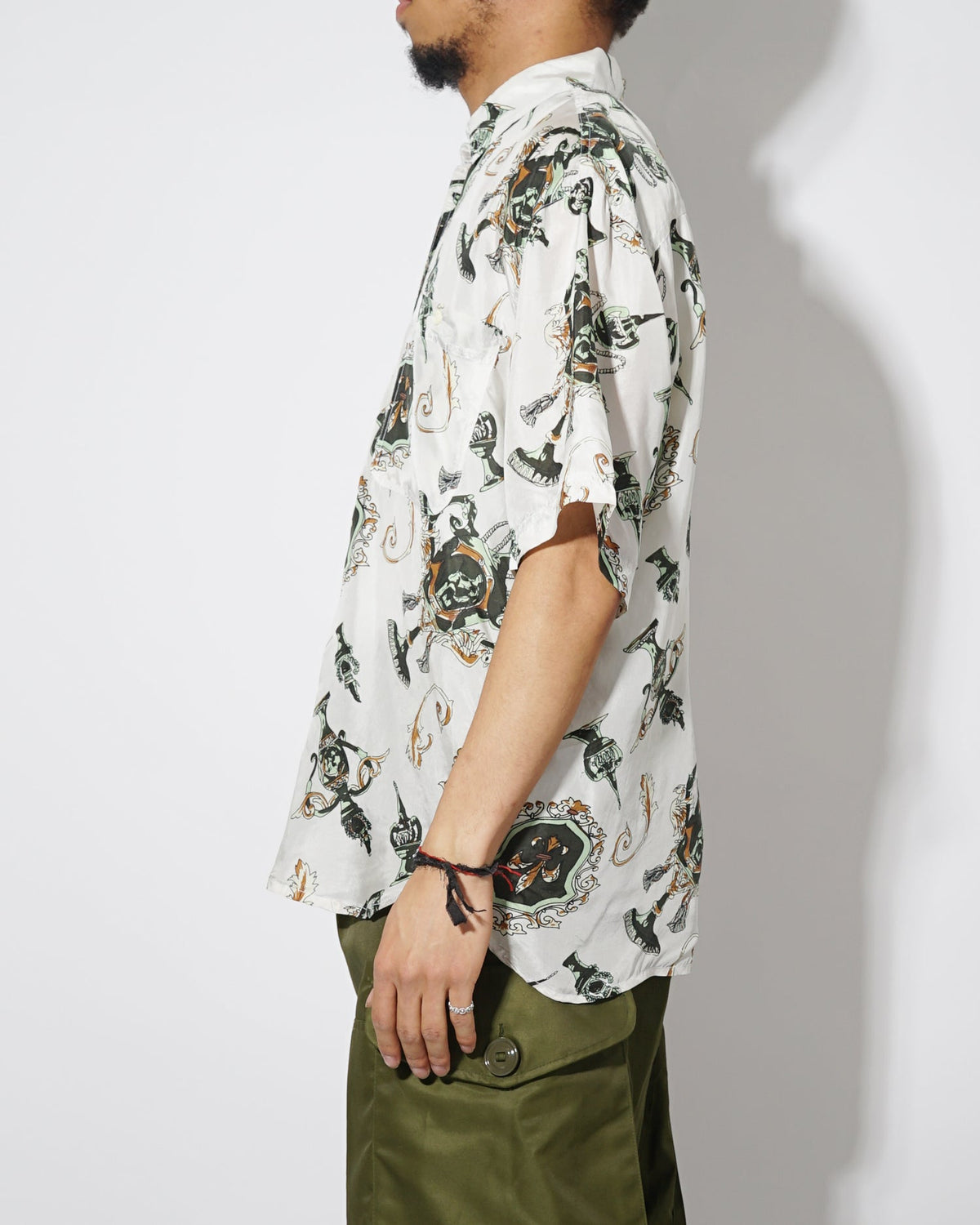 Silk Shirt Short Sleeve / Pattern F