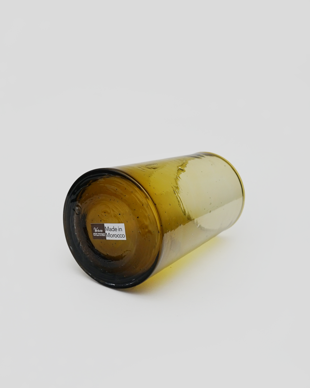 Moroccan Cone Glass / Amber