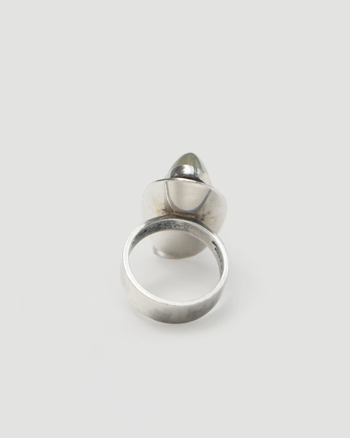 Silver Ring w/ Agate / Size : 6