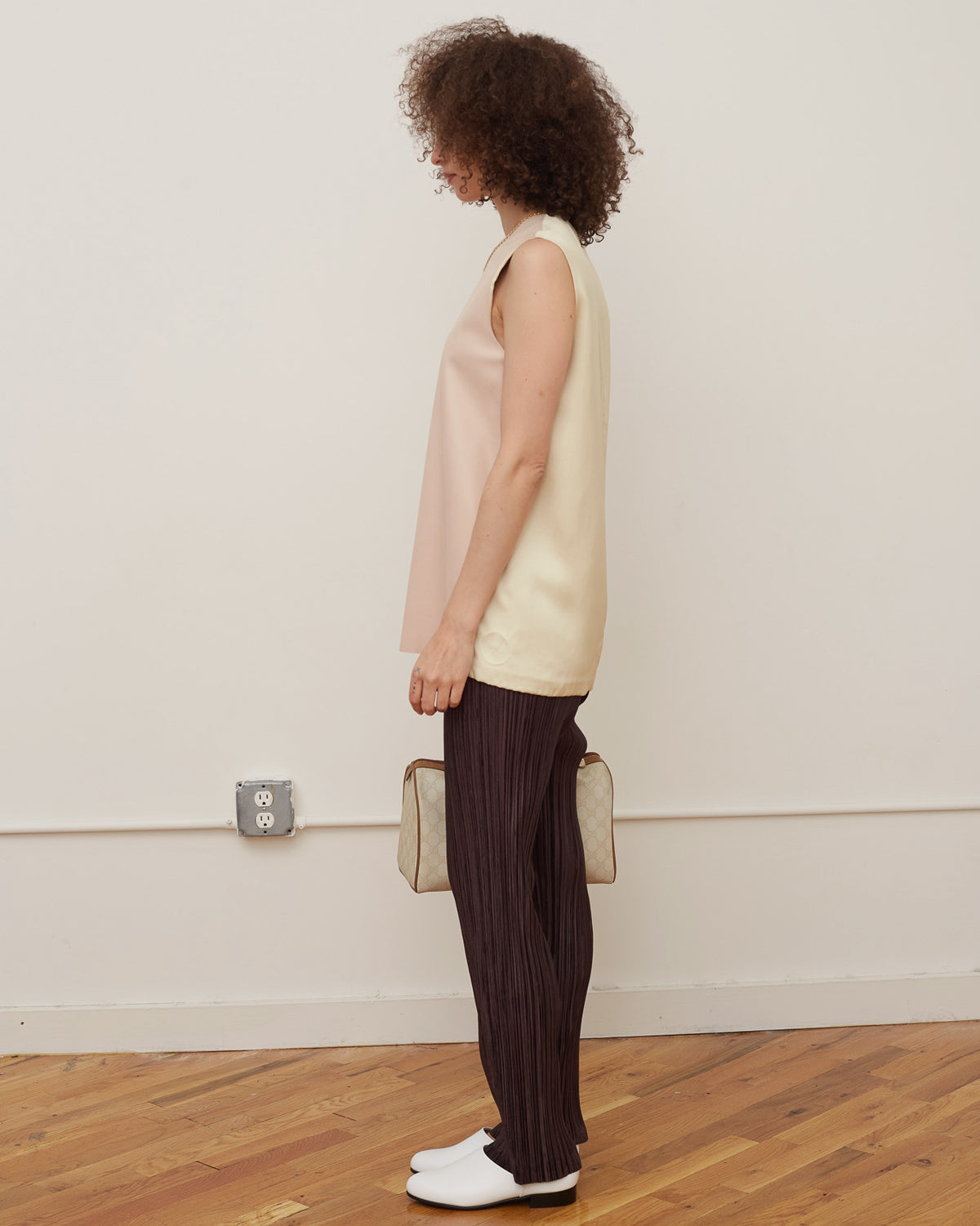 N/S Leather Front Top