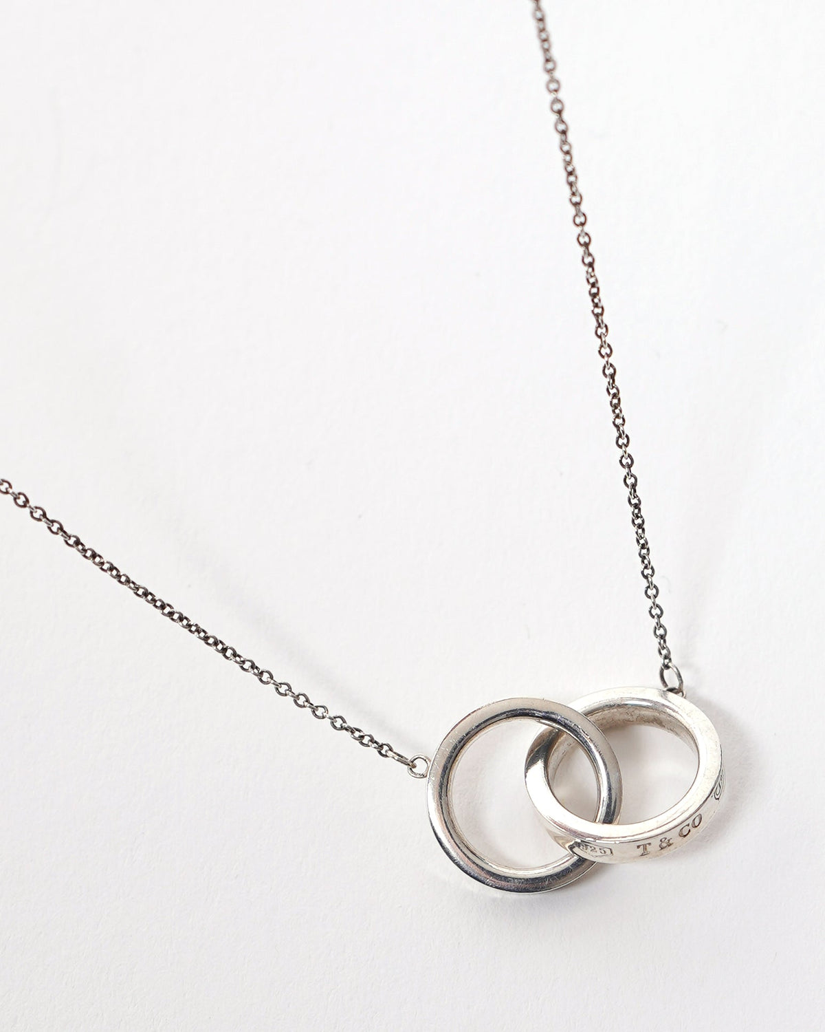 Silver 1837 Interlocking Circle Pendant
