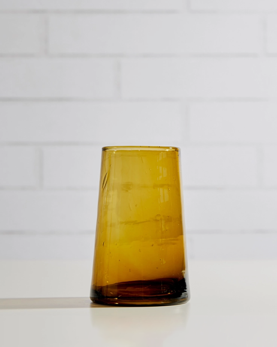 Moroccan Cone Glass / Amber