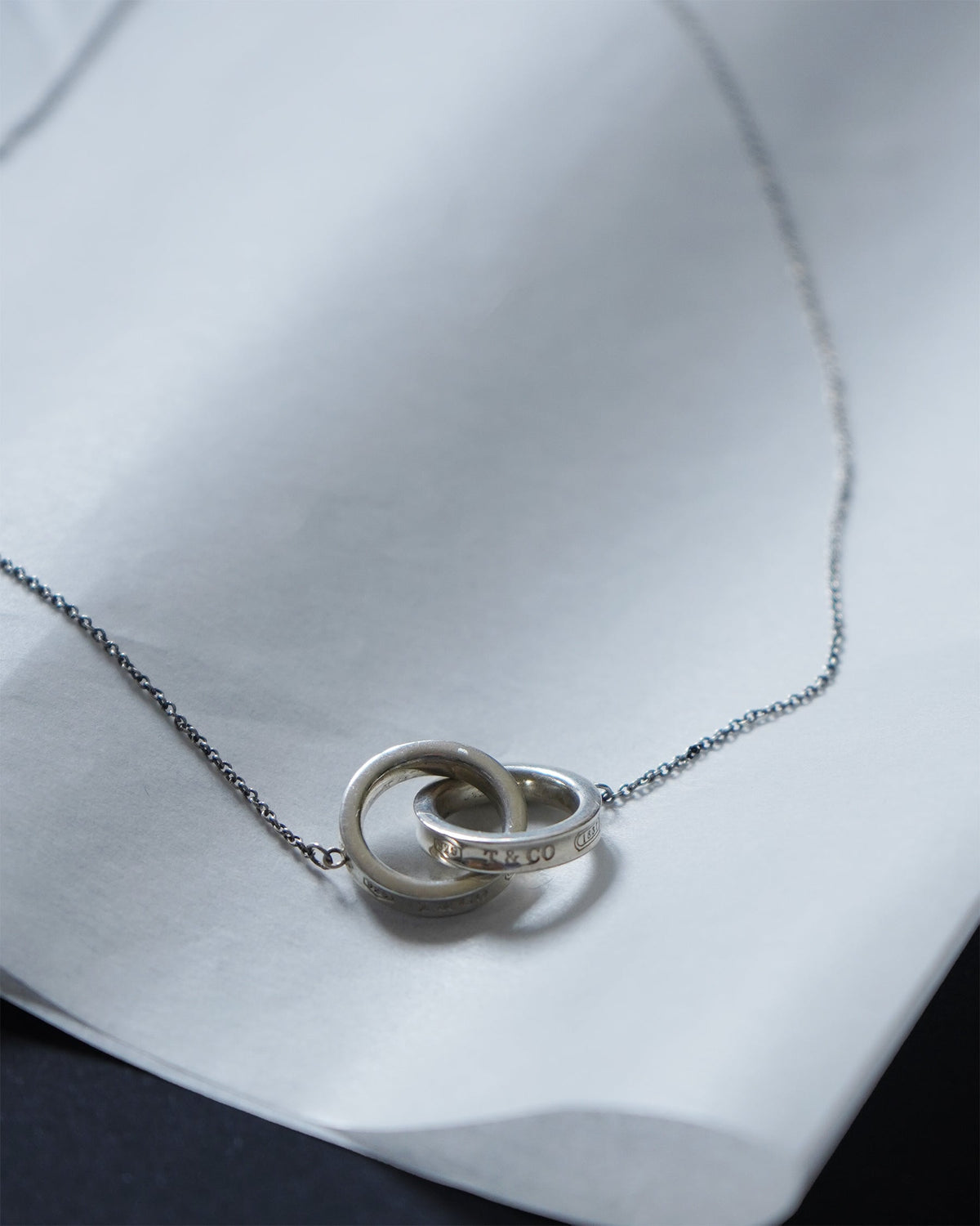 Silver 1837 Interlocking Circle Pendant