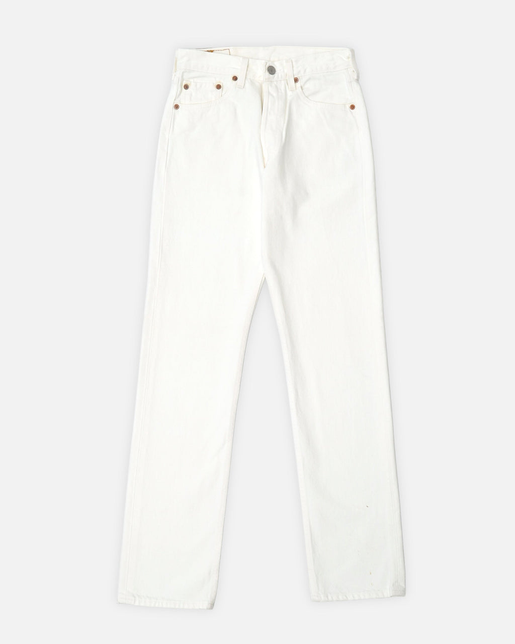 501 Straight Fit White Denim Pants / size: 27