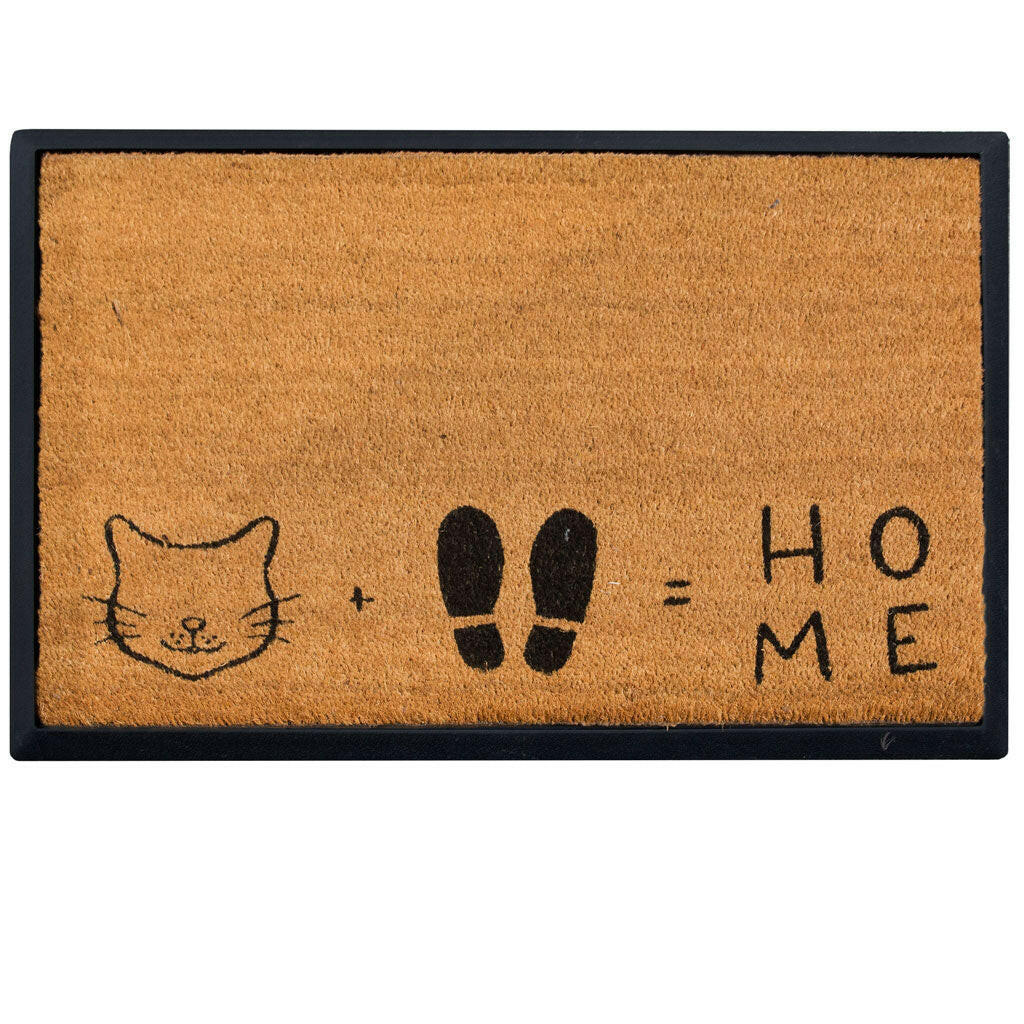 4 Cats & Dogs Cat + Feet Home Rectangular Entrance Mat