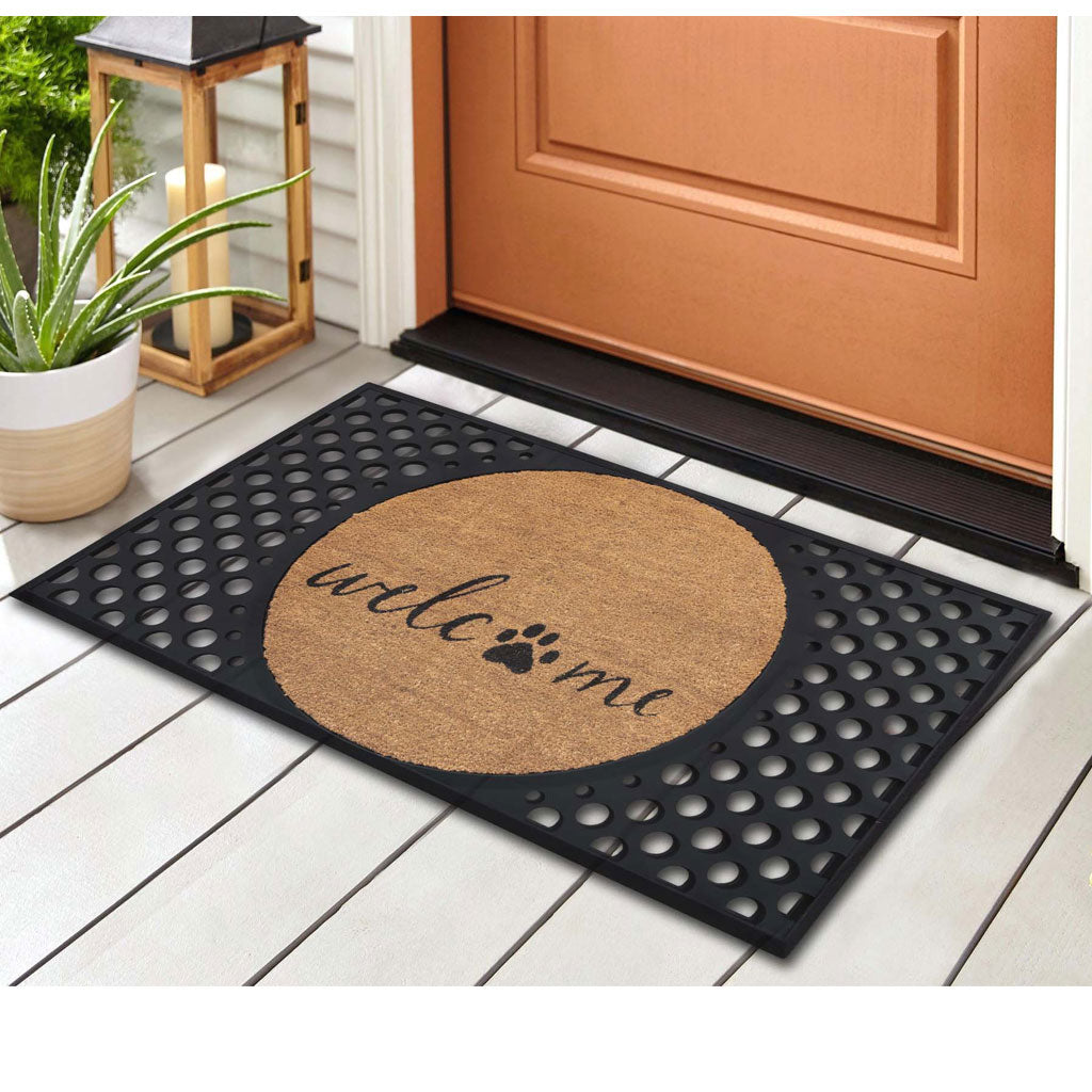 4 Cats & Dogs L.L Meow Round Entrance Mat