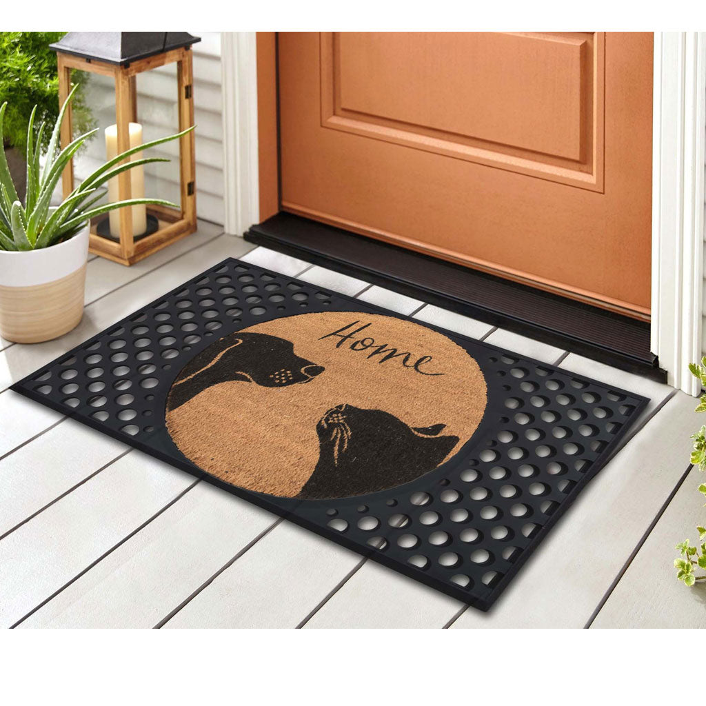4 Cats & Dogs L.L Meow Round Entrance Mat